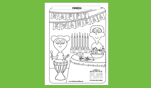 Coloring activity sheets the genius of play