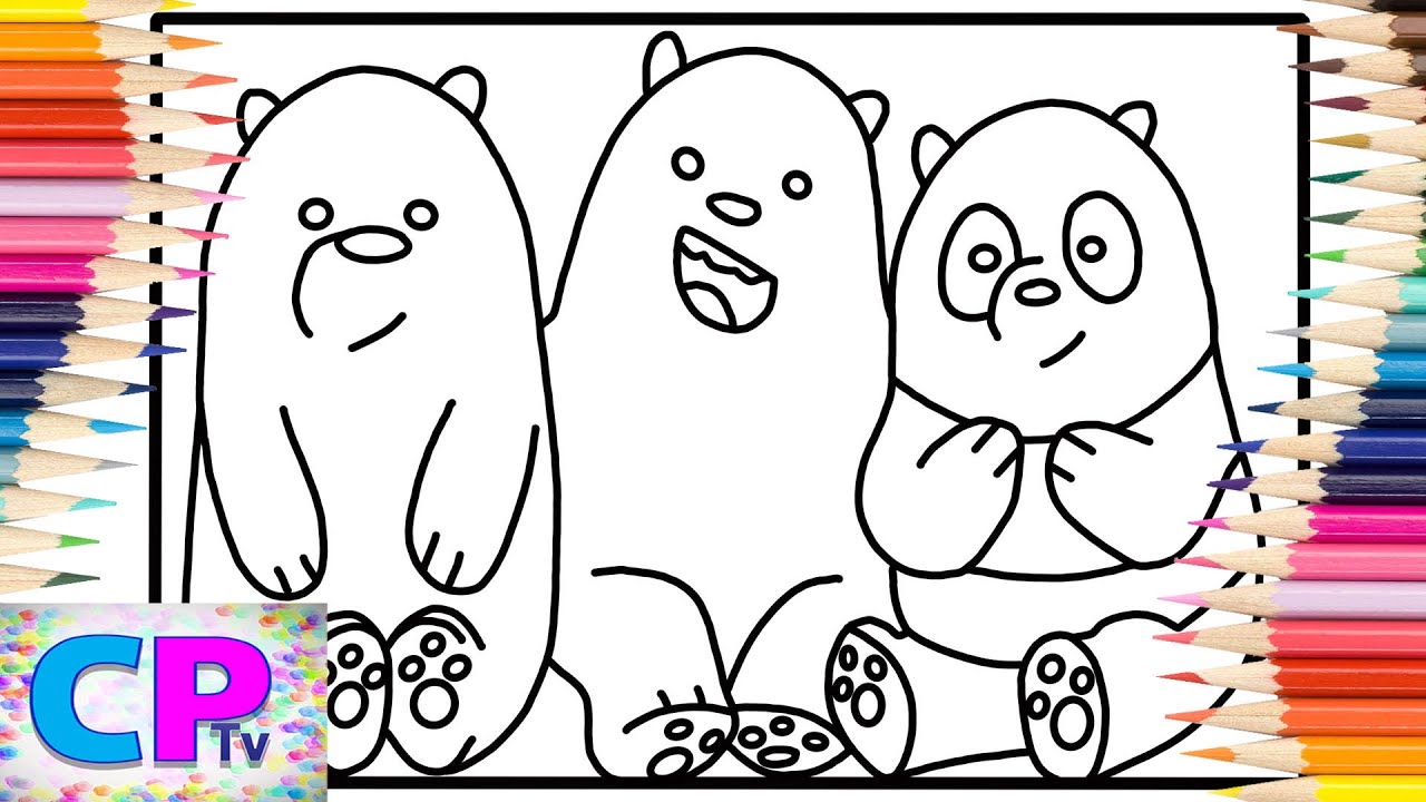 We bare bears coloring pagestobu