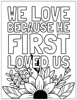 Christian valentines day printable bible coloring pages tpt
