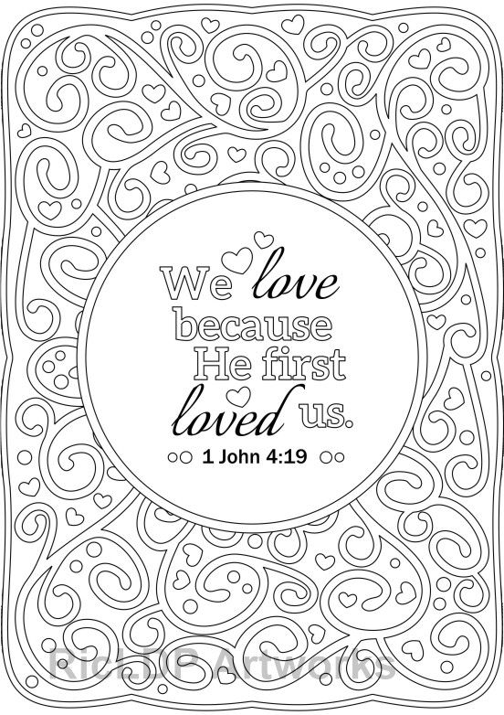 Set of scripture coloring pages tessellation background