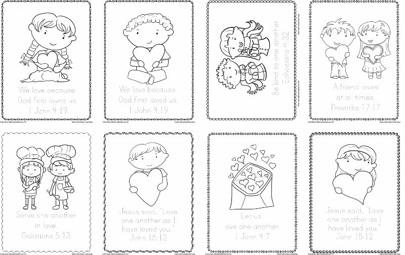 Valentines day coloring pages