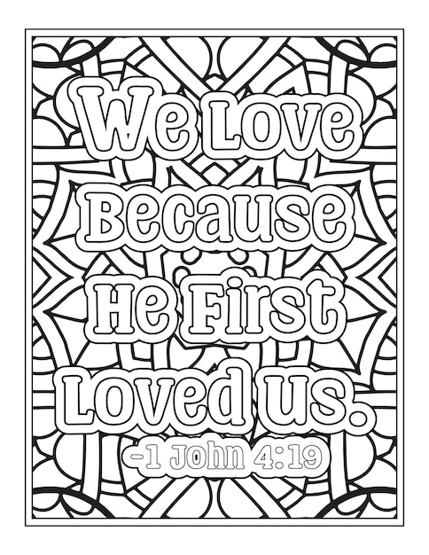 Premium vector bible verse quotes coloring pages for kdp coloring pages