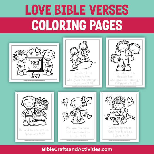 Love bible coloring pages