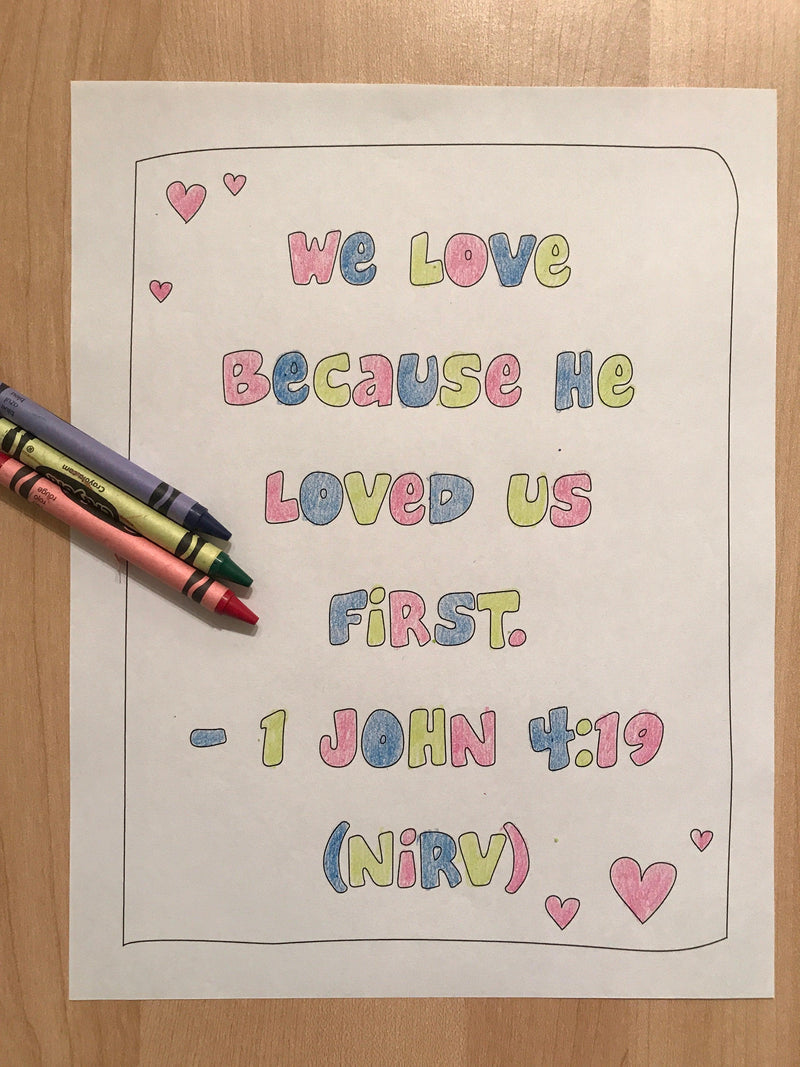 John bible verse coloring page