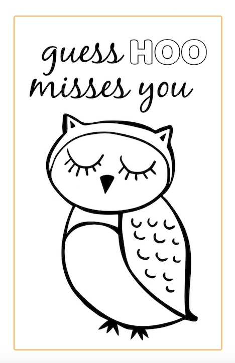 Free printable miss you cards to color