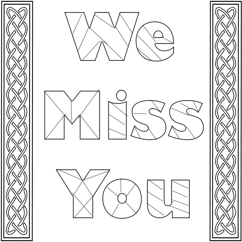 We miss you coloring pages i miss you card heart coloring pages coloring pages to print