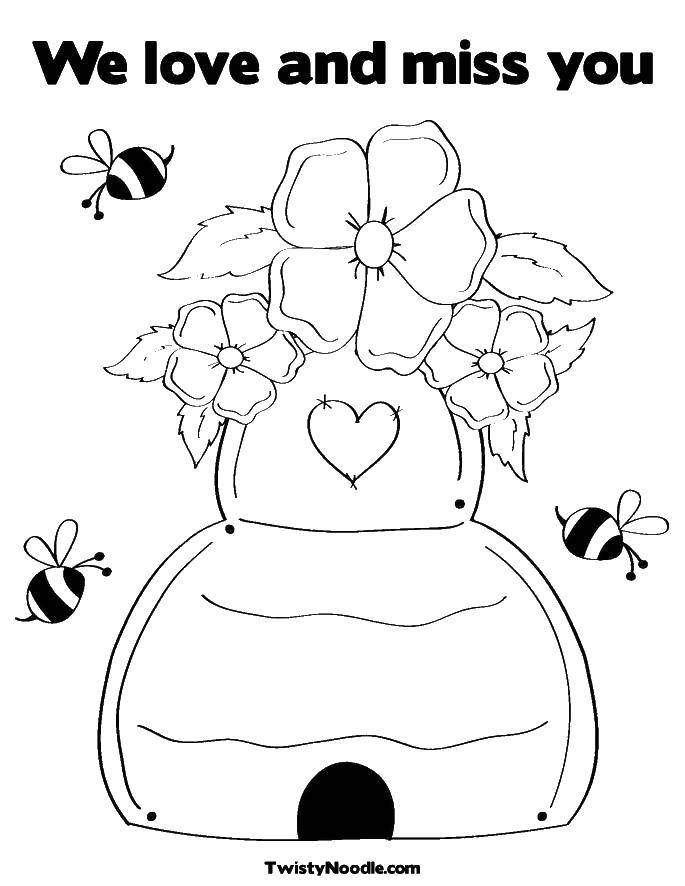 Online coloring pages coloring page i love you and miss you i love you download print coloring page