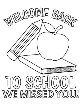 Wele back to school cards coloring pages first day of school activities