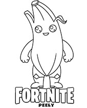 Printable fortnite weapons coloring page for gamers