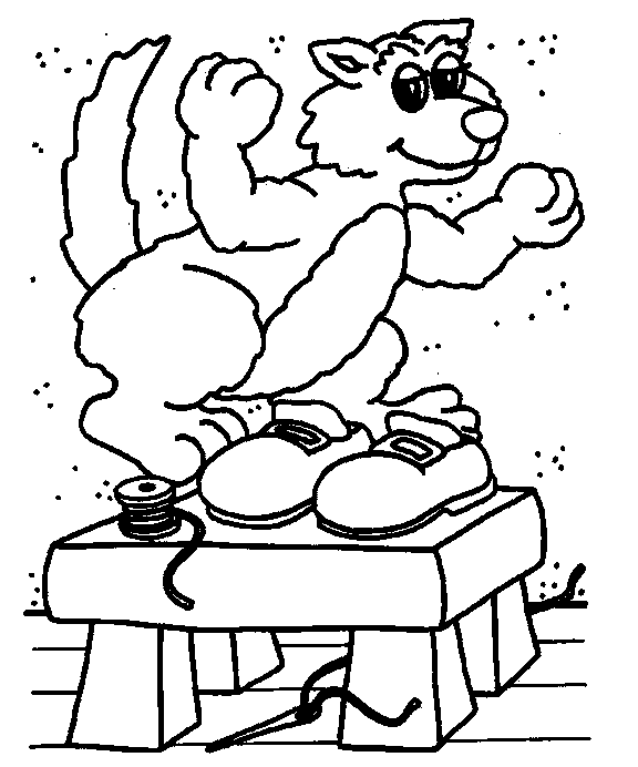 Weasel coloring page