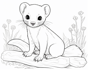 Weasel pages fun and educational printables featuring natures cunning hunters