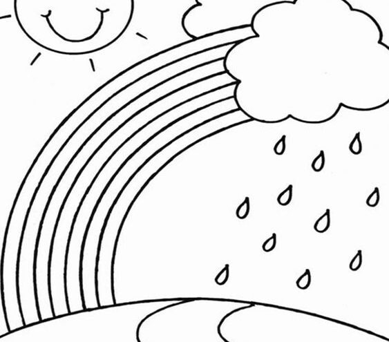 Free easy to print weather coloring pages