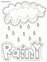 Weather coloring pages