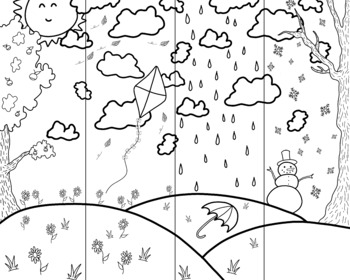 Weather coloring page tpt