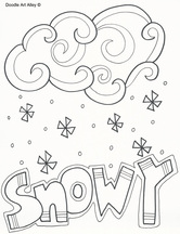 Weather coloring pages