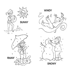 Top free printable weather coloring pages online