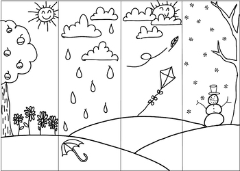 Weather coloring page tpt