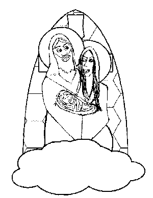 Wedding at cana coloring page