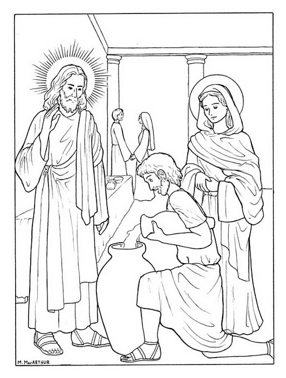 Immaculate conception coloring pages