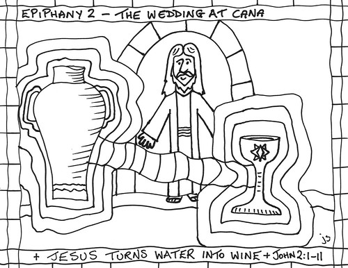 Jesus turns water into wine â stushie art