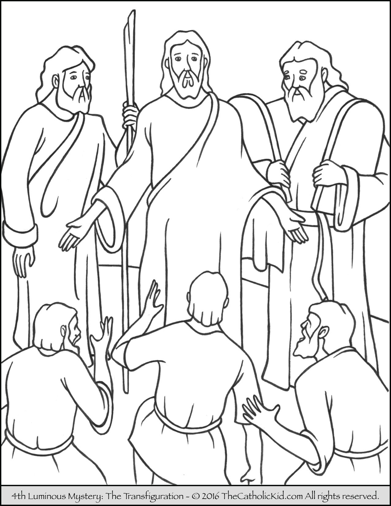 Luminous mysteries rosary coloring pages