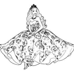 Barbie coloring pages printable for free download