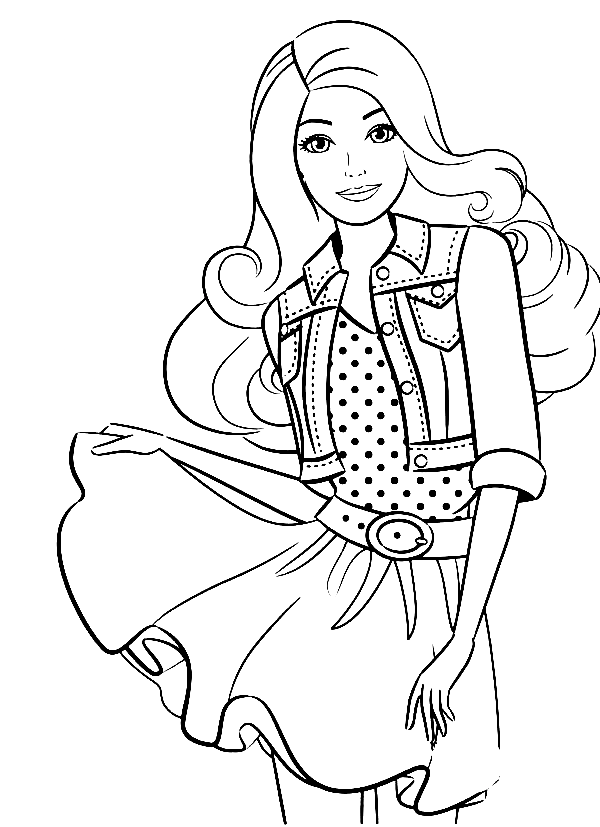 Barbie coloring pages printable for free download