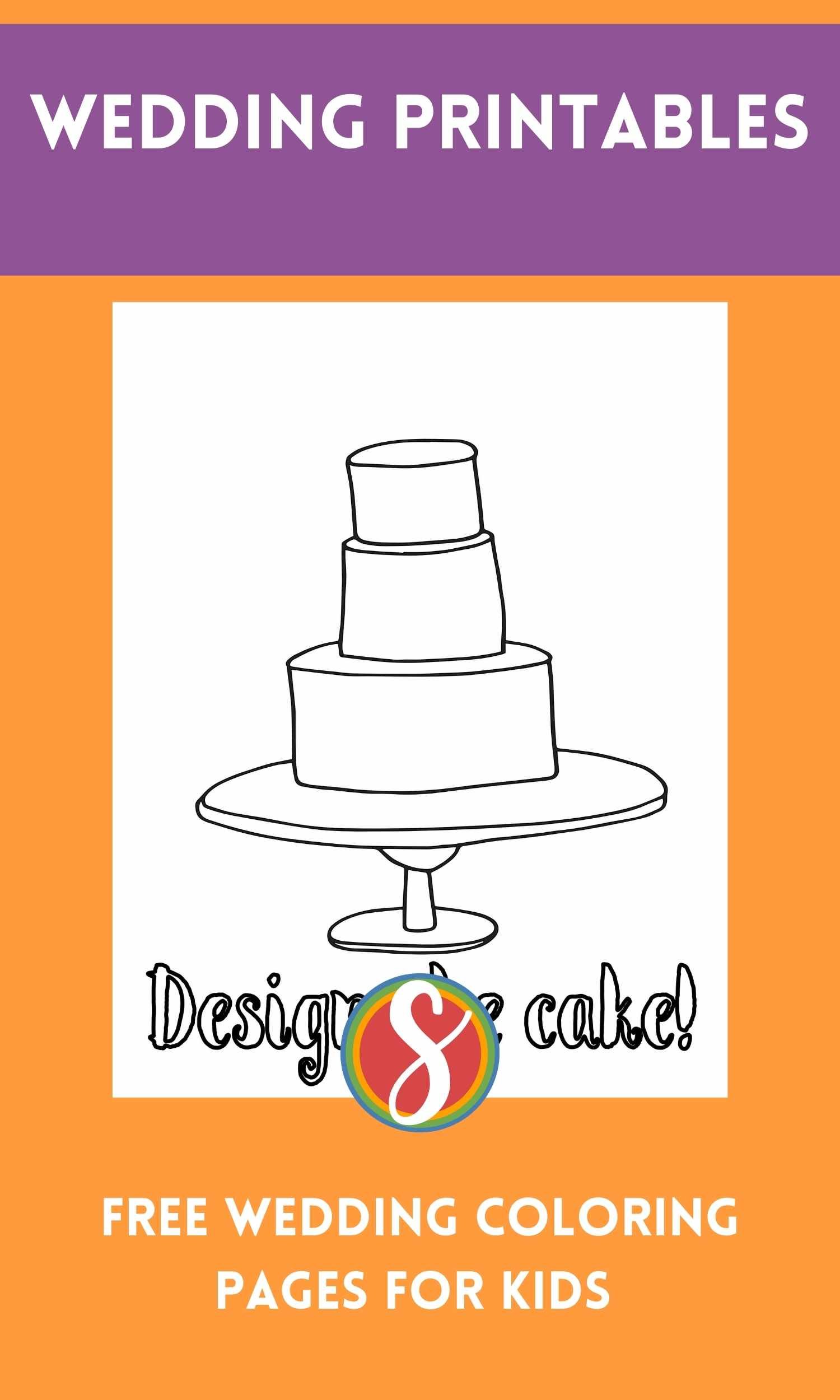 Free wedding coloring pages â stevie doodles