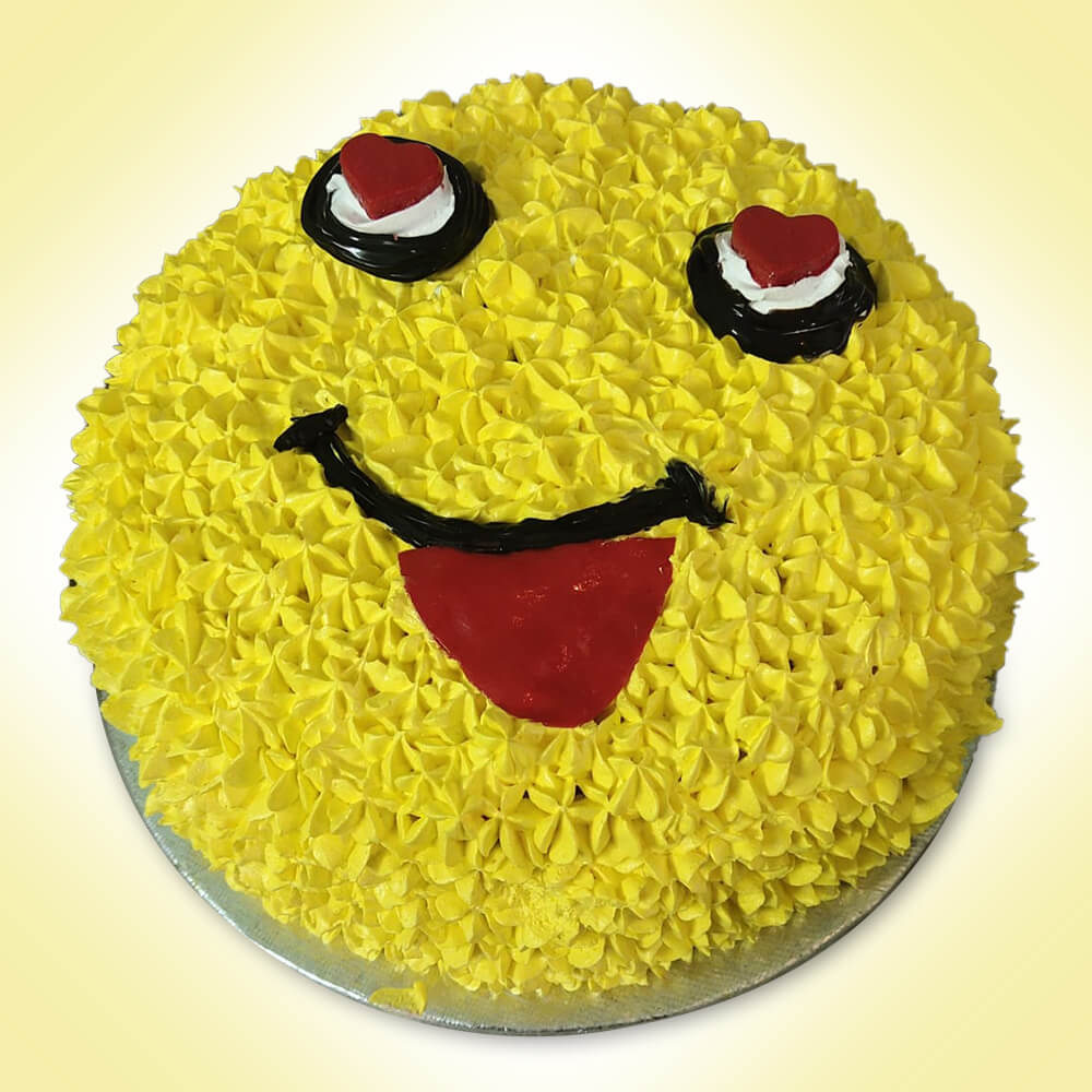 Emoji pineapple cake