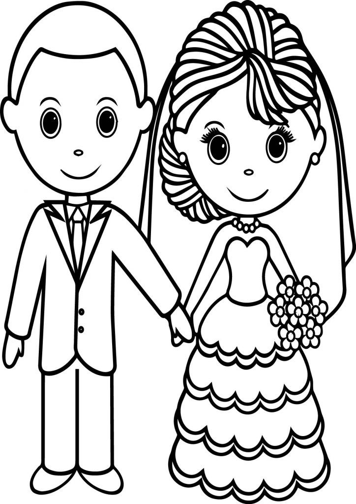 Wedding coloring pages