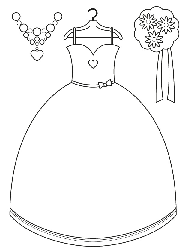 Wedding coloring pages for kids who love to dream about their big day â