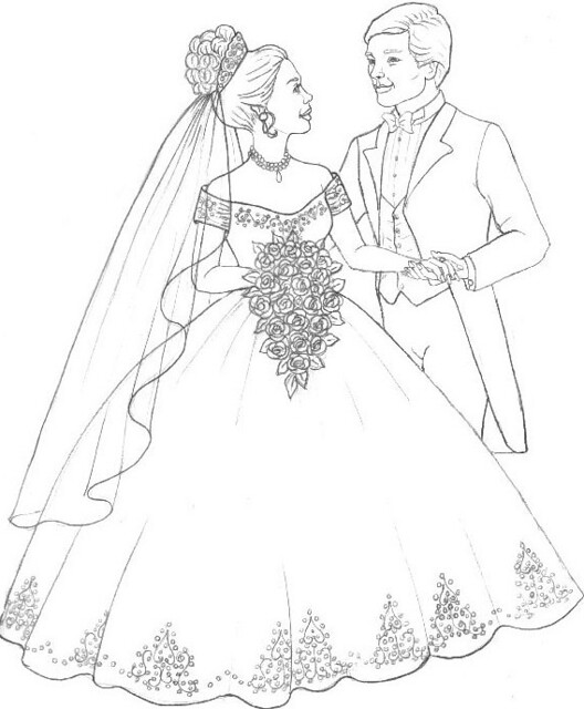 Free wedding coloring pages yu hee dinda itha
