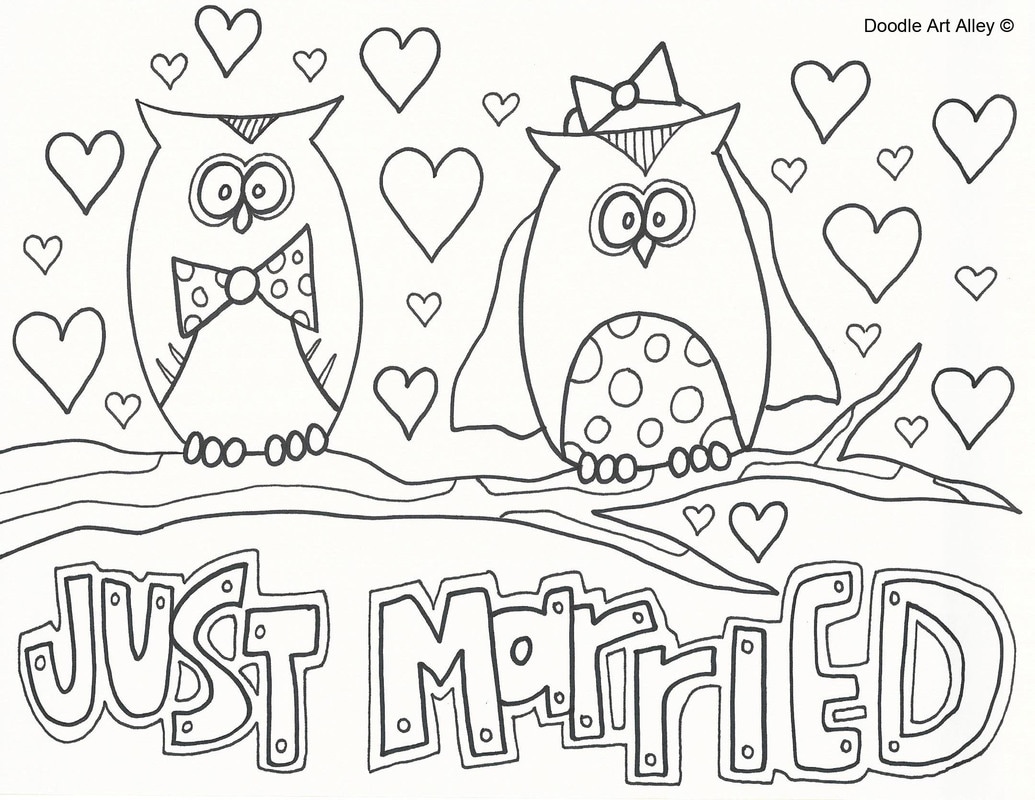 Wedding coloring pages