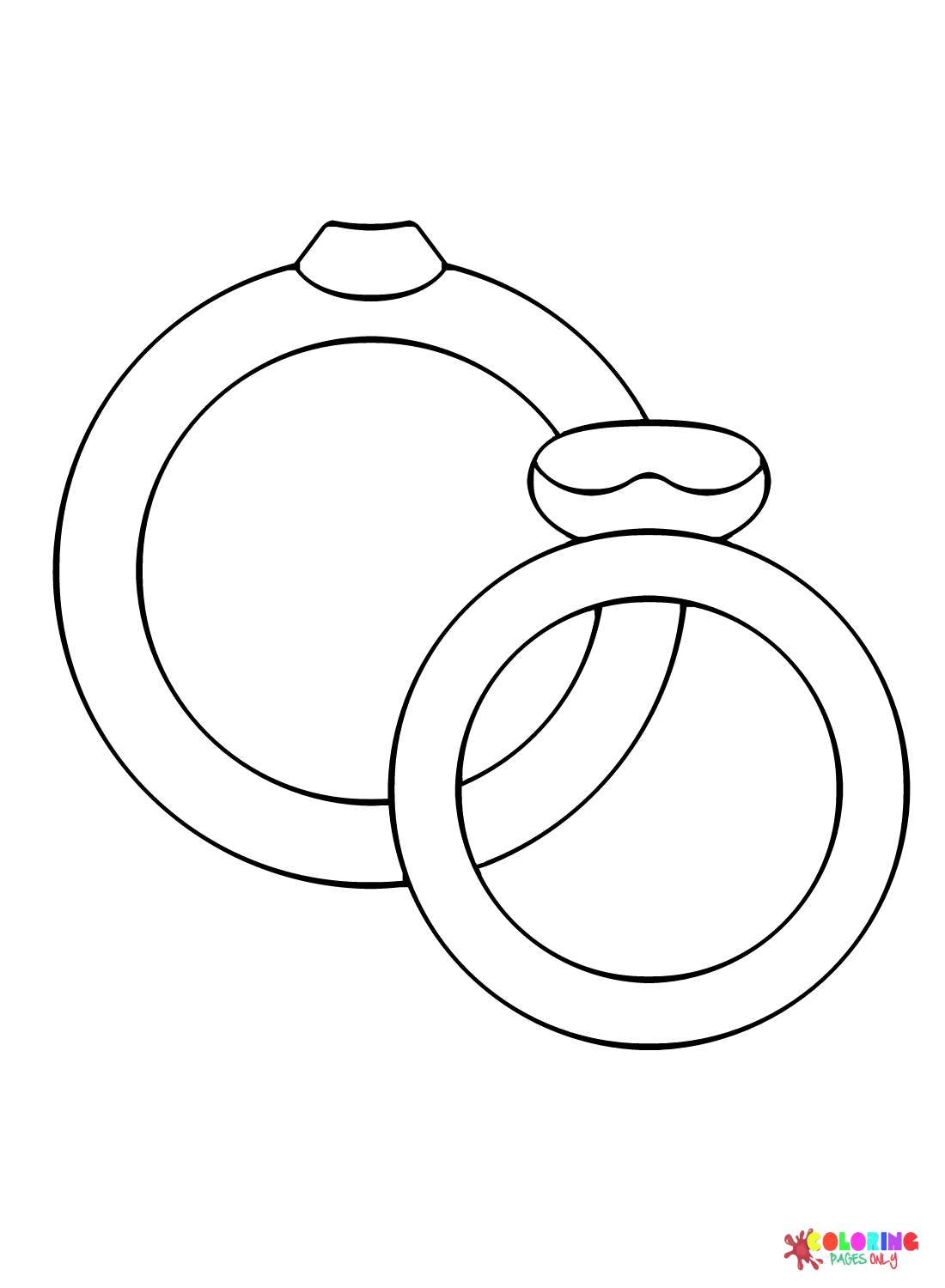 Wedding ring coloring pages printable for free download