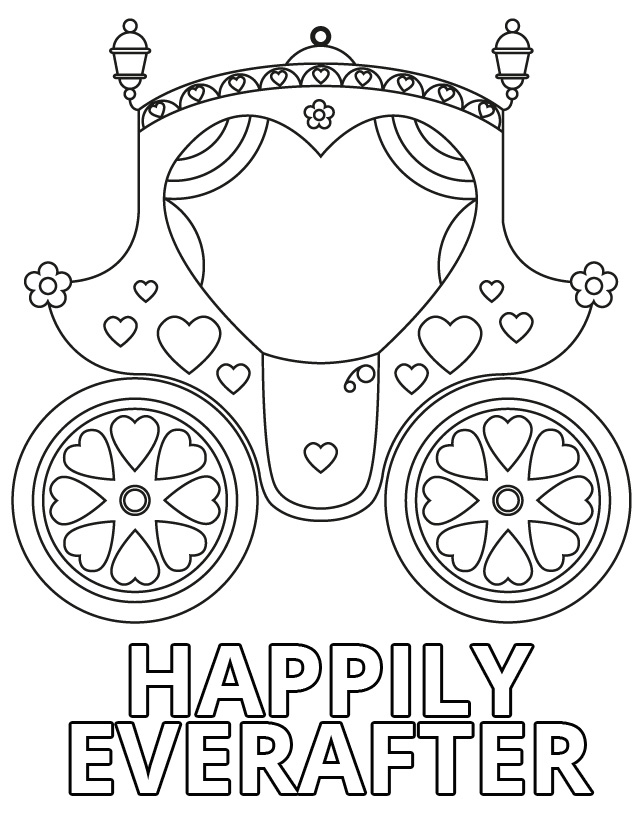 Wedding coloring pages for kids who love to dream about their big day â