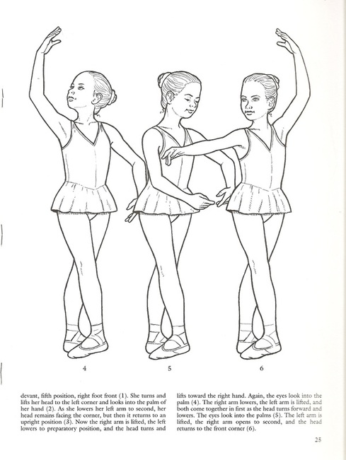 Ballet class coloring pages