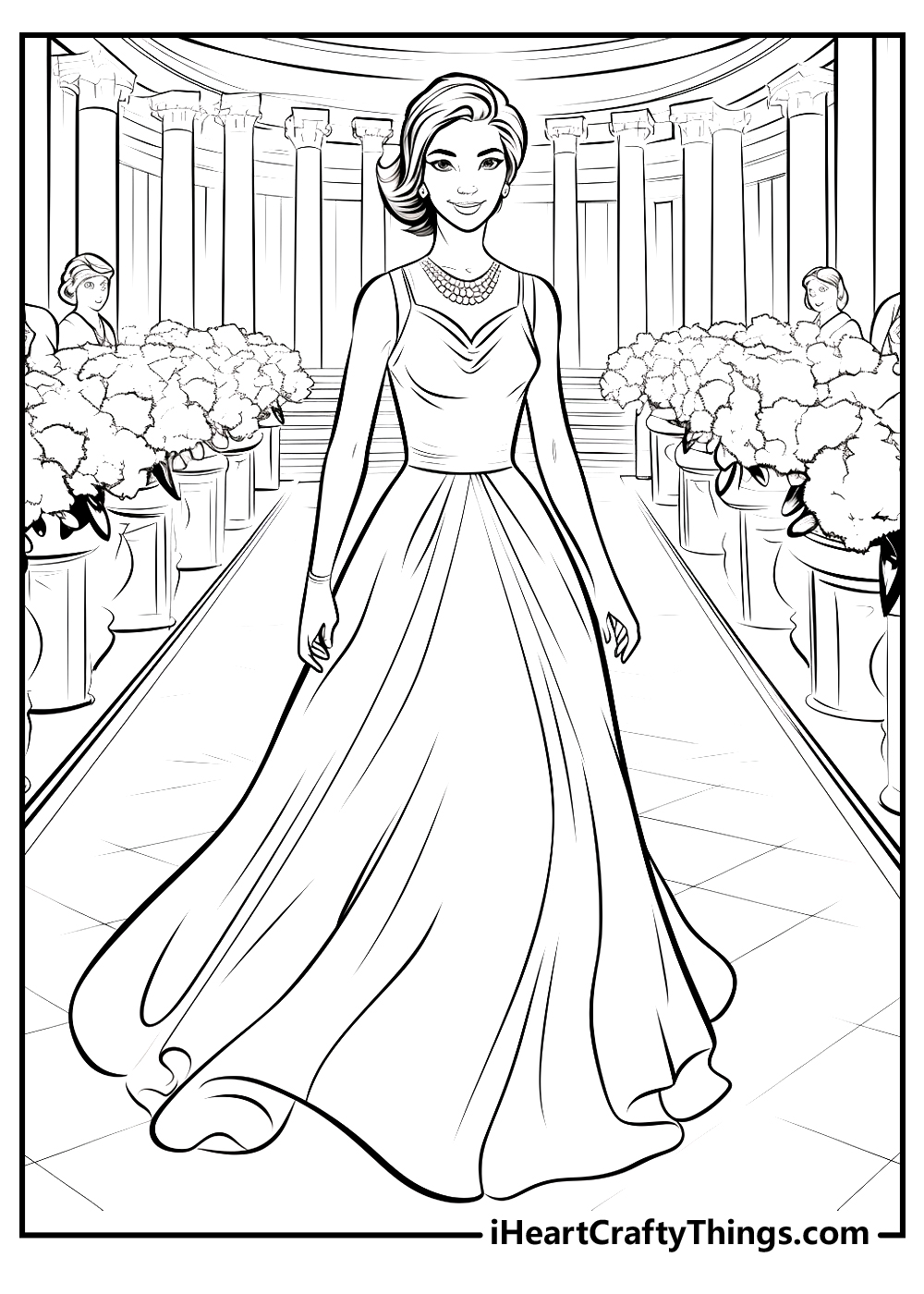 Printable wedding coloring pages updated