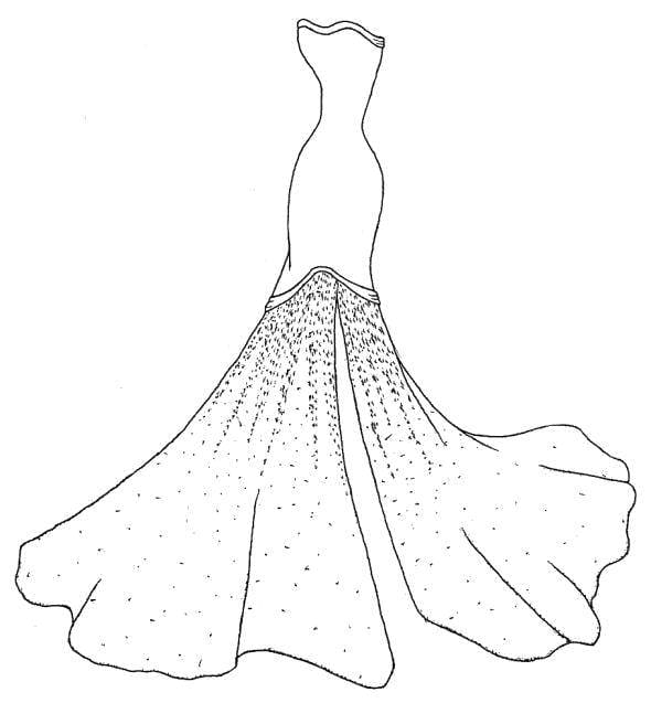 Dress coloring pages