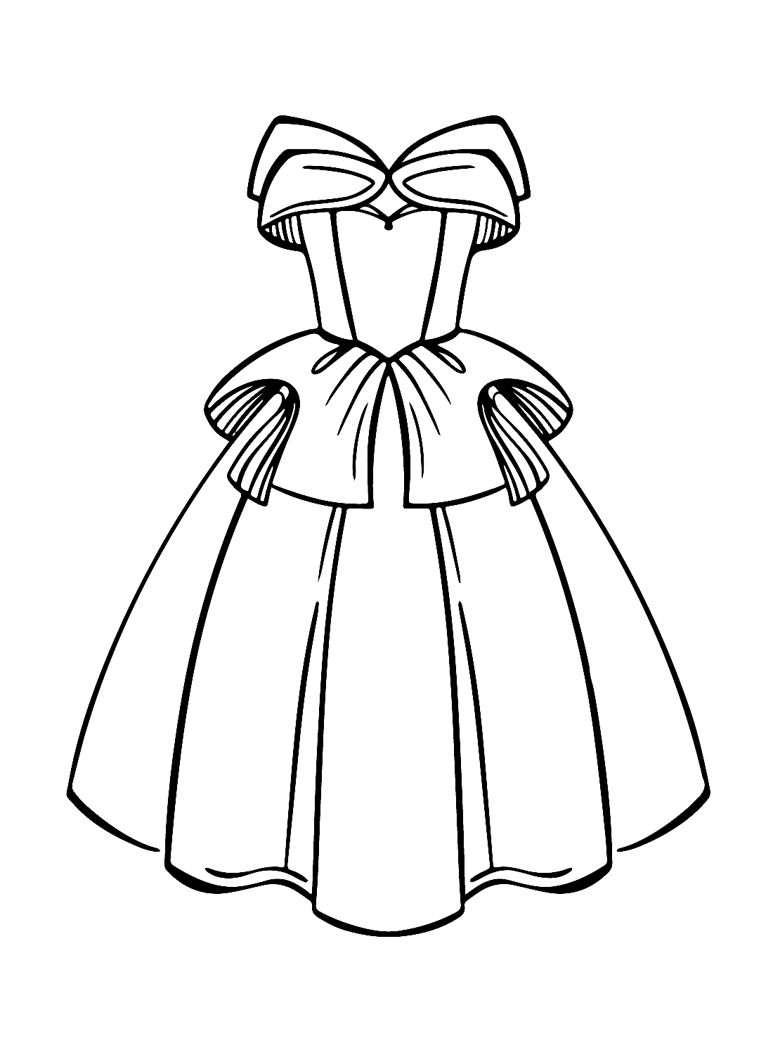 Wedding dress coloring pages