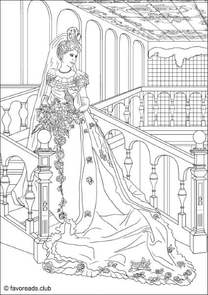 Fashion and style â wedding dress â favoreads coloring club