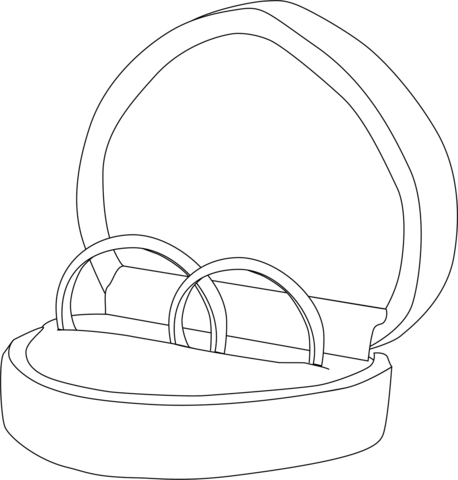 Wedding rings coloring page free printable coloring pages