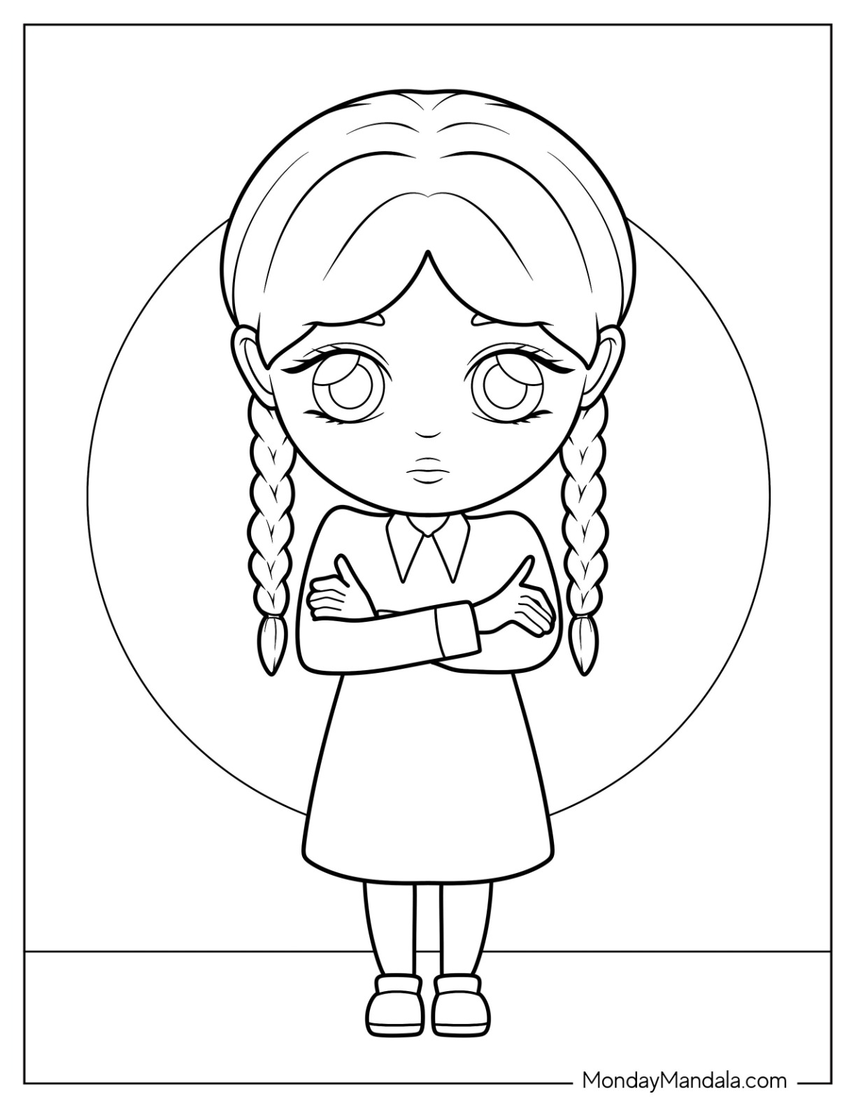 Wednesday coloring pages free pdf printables