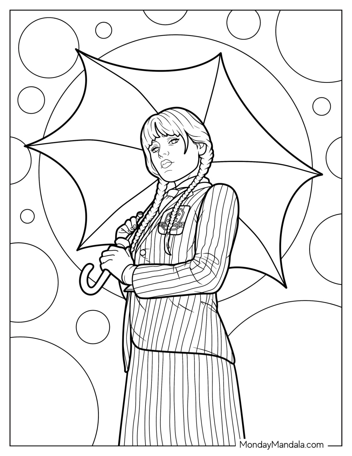 Wednesday coloring pages free pdf printables