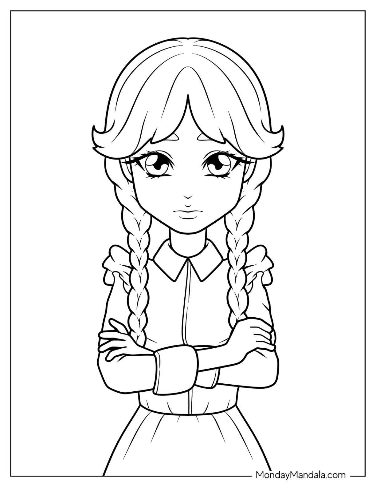 Wednesday coloring pages free pdf printables