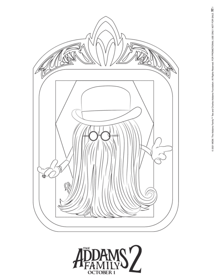 Free addams family coloring pages review