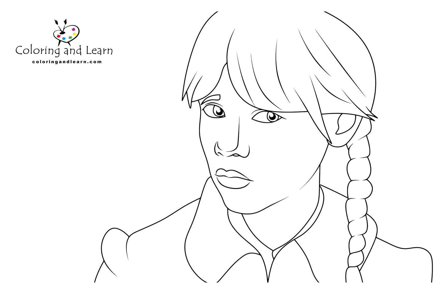 Wednesday addams coloring pages