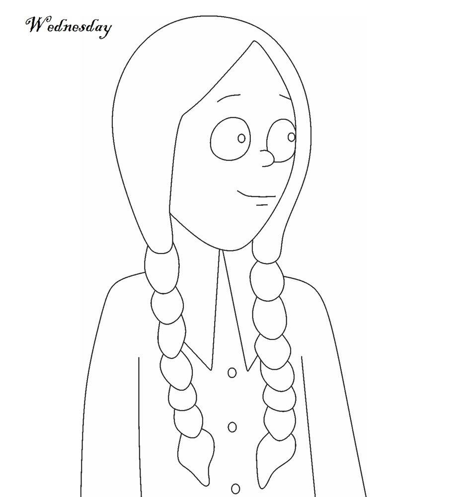 The addams family coloring pages