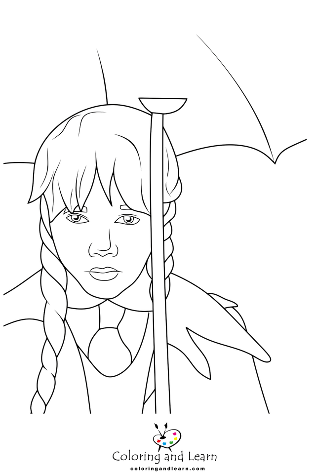 Wednesday addams coloring pages rwednesday