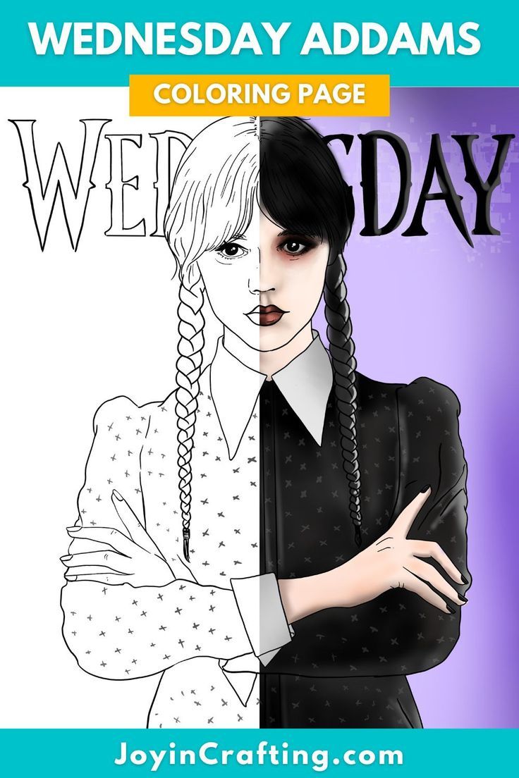 Wednesday addams coloring page sevimli ãizimler moda ãizimleri sticker tasarämä