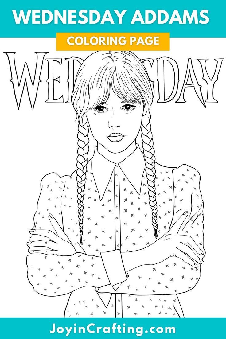 Wednesday addams coloring page netflix desenhos para coloriri desenhos do mario desenhos para colorir ladybug